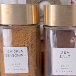 Nescafé Gold Lid Glass Jars Set of 5